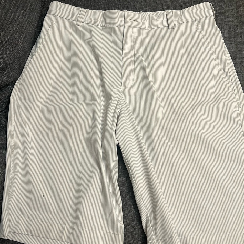 Nike Golf Men's Pinstripe Gray Shorts